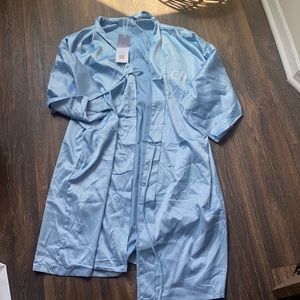 Blue Bath Robe Beauty